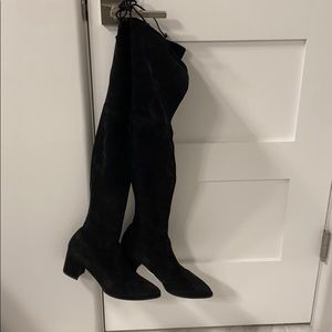 Stuart Weitzman Tieland suede over the knee boots